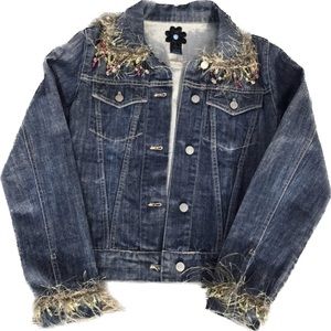 🔻NWOT Joluka Embellished Denim Jacket